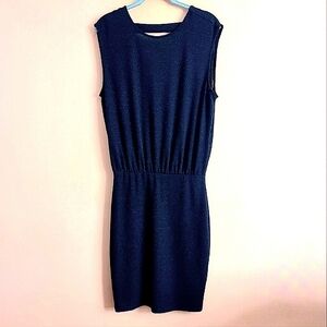 Vero Moda Black Metallic Sleeveless Dress - M